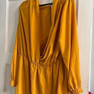 Mustard Jumpsuit with Belt